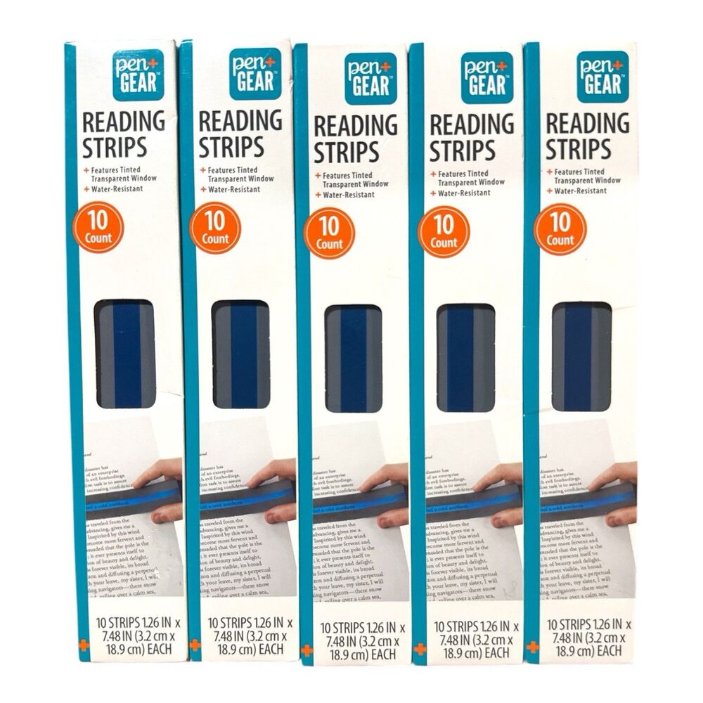 Pen+Gear Reading Strips Lot of 5 Guided Reading Aid Teacher 50 Total NEW